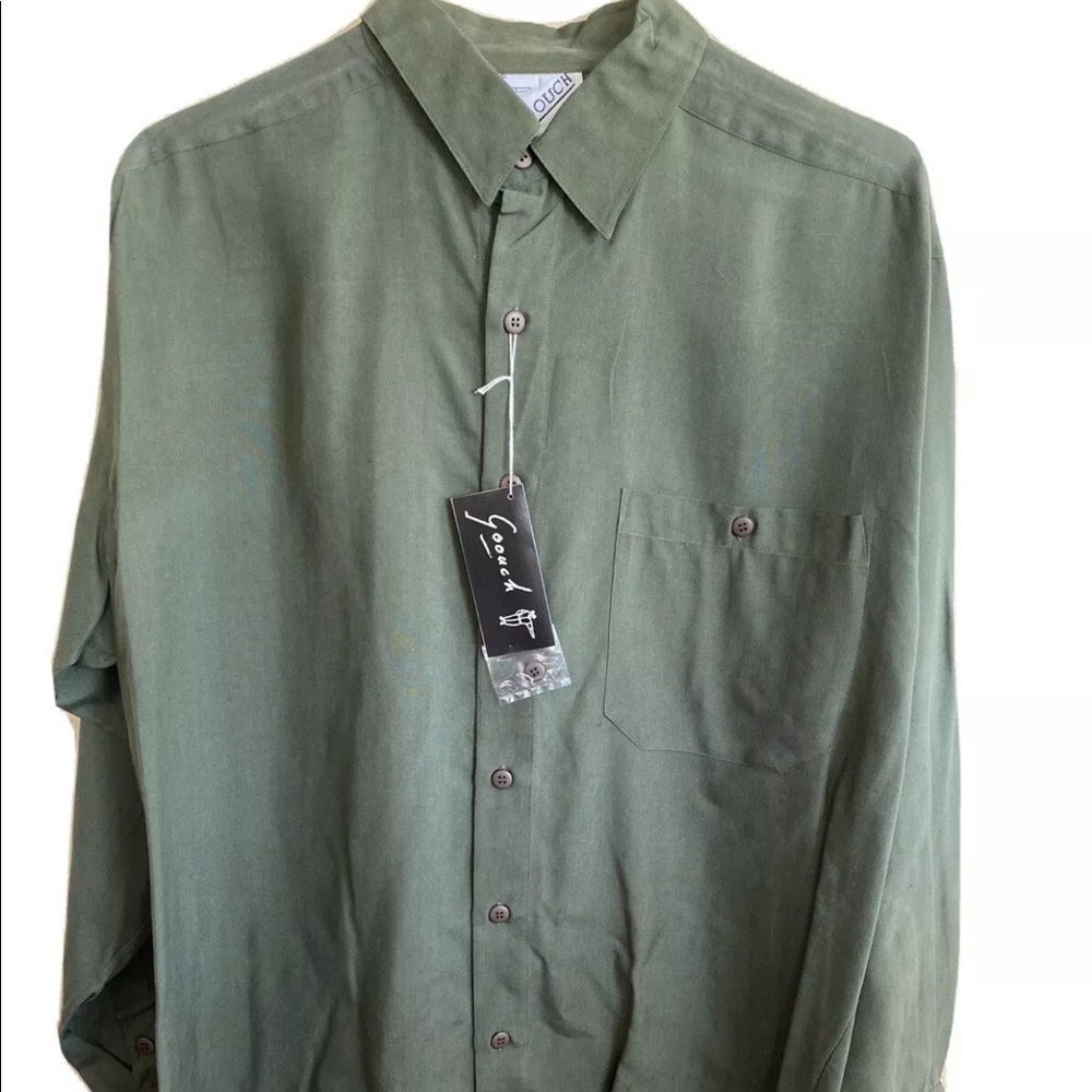Goouch Mens Long Sleeve Button Down Shirt